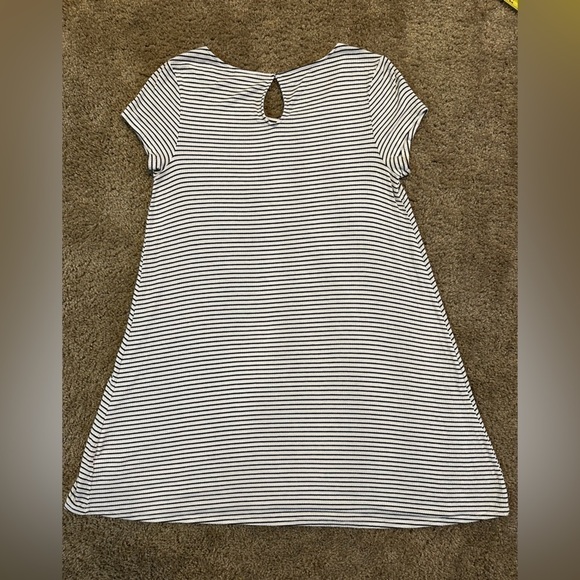 Mossimo Women's Striped T Shirt Mini Dress Black and White - Picture 4 of 8